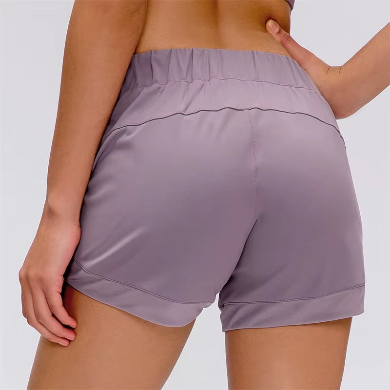 SPEEDUP Gym Shorts with Draw String Women Loose Fit Athletic Shorts Brushed Material Women Sports Shorts Fitness Shorts