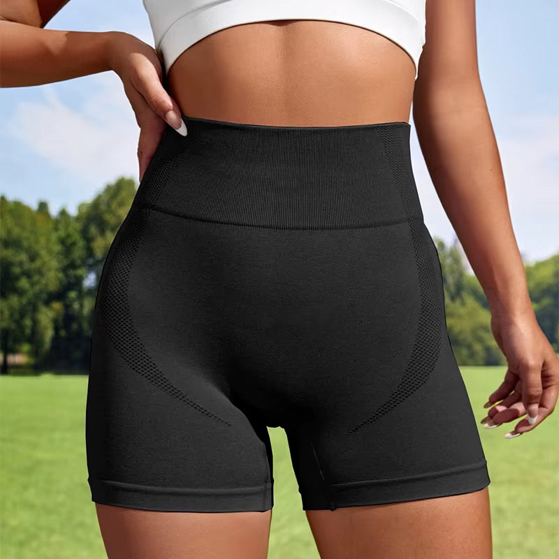 Sexy Women'S Sports High Waist Shorts Athletic Gym Workout Fitness Yoga Leggings Briefs Athletic Breathable Push up Yoga Short