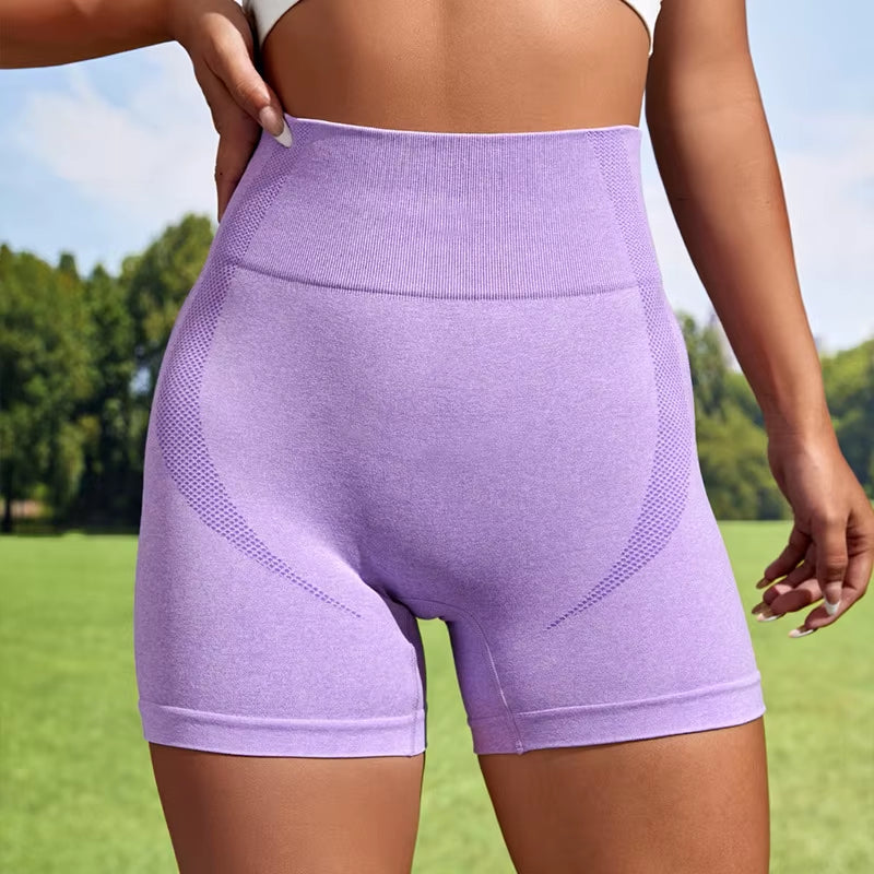 Sexy Women'S Sports High Waist Shorts Athletic Gym Workout Fitness Yoga Leggings Briefs Athletic Breathable Push up Yoga Short