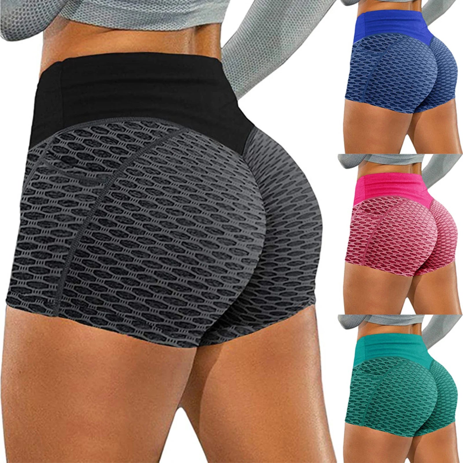 Women's Fitness Shorts - Yoga, Running, Gym, Breathable, Skinny