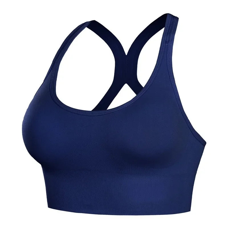 Fitness Yoga Bra - Women's Racerback Workout Gym Sports Top