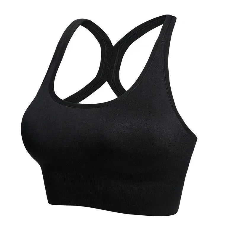 Fitness Yoga Bra - Women's Racerback Workout Gym Sports Top