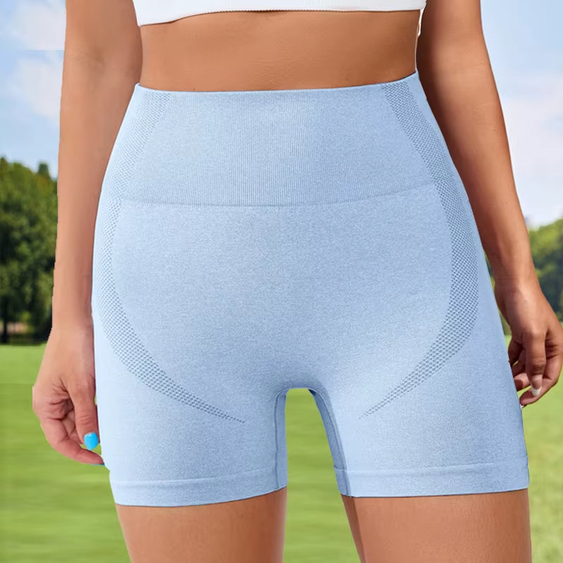 Sexy Women'S Sports High Waist Shorts Athletic Gym Workout Fitness Yoga Leggings Briefs Athletic Breathable Push up Yoga Short